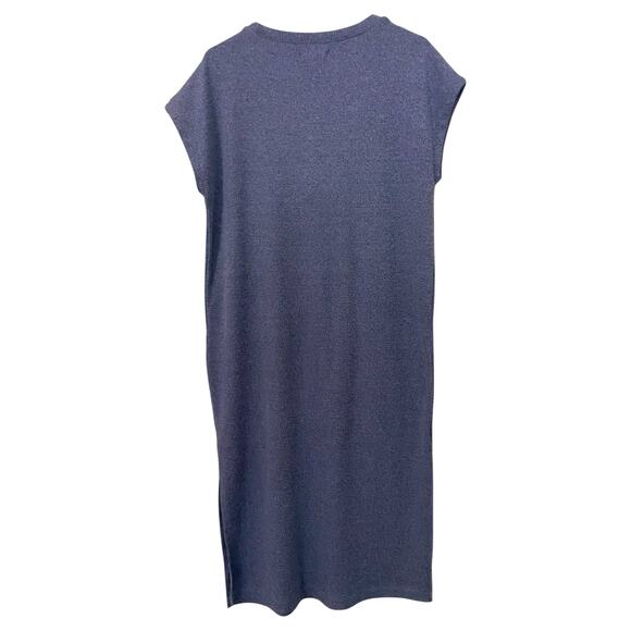 Madewell Ribbed Knit Tee Midi Shirt Dress Medium Casual Relaxed Fit Comfort - Picture 7 of 10